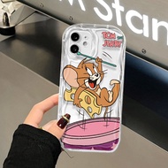 Tom Jerry สนุกน่ารักลายการ์ตูนเคสใส่โทรศัพท์ด้านหลัง TPU เคสสำหรับ Apple iPhone 15 Pro Max iPhone 15 Plus iPhone 14 Pro Max iPhone 13 Pro Max iPhone 12 Pro Max iPhone 11 Pro Max XS Max XR 7 Plus 8 Plus 6บวก6S บวก