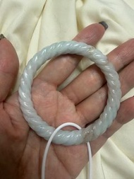 冰糯種麻花翡翠手鐲