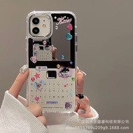 Premium 14Pro/12 Mirror Phone Case Creative 8.27 Plating 11iPhone13 Apple Sticker Diamond Female Pho