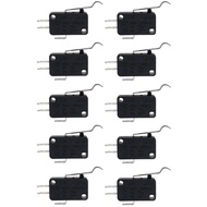 10PCS Micro Limit Switch V-154-1C25 Long Hinge Roller Momentary Bent Arm SPDT Snap Action Switch Fit