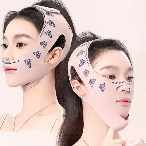 Breathable V Face Cheek Lift Up Band Face Thin Mask Reduce Double Chin V-Line Shaping Bandage Face B