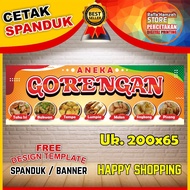 Banners, Backdrops, Various Fried Foods Banners, Various Fried Foods Banners, Various Fried Foods