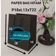 (per 1 psc) black paper bag R5 size P18xW12xH22