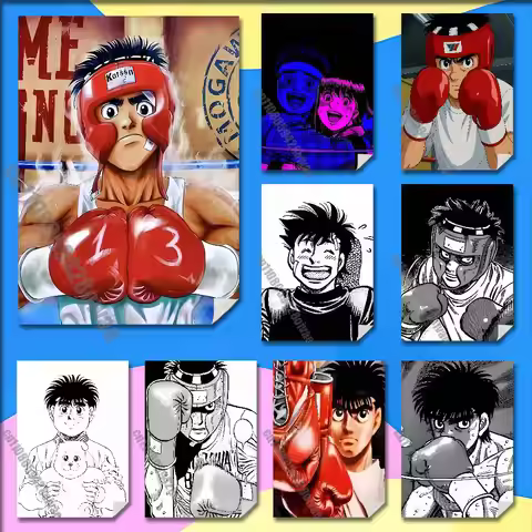 Boxing H-Hajime no Ippo Makunouchi Poster Sticker For Home Decoration 10x15cm Self-adhesive Souvenir