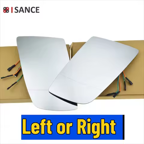 Heated Rearview Side Mirror Glass Left Driver or Right Passenger For BMW 5 6 Series E60 E61 E63 E64 