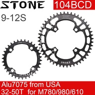 Stone 104BCD Round Chainring for Shimano XTM430 M780 SLX670 M980 30 34t 36t 38t 40 42 44 46 48T MTB 
