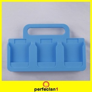 [Perfeclan1] Portable 6 Bay 18V Battery Rack Organizer Accessories Sturdy 9.8x2.4x6.5inch Blue