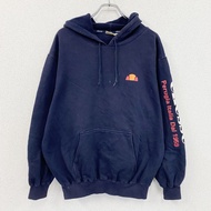 2000 年代 Ellesse 衛衣/連帽衫，海軍藍，歐式復古款，L 碼，古著