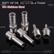 OPTIMISTI8E 1Pcs Pipe Joint, Male Thread Connector Adapter Hose Connector, Durable BSPT 6mm To 12mm 
