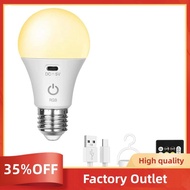 Smart RGB USB LED Bulb - Rechargeable, Dimmable Smart Bulb E27 with Timing Cordless Battery Operated