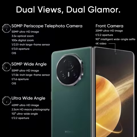 HONOR Magic V3 5G Foldable Smartphone Global Version 12GB+512GB 7.92" OLED Display Snapdragon 8 Gen 