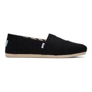 TOMS รองเท้าลำลองผู้ชาย สลิปออน รุ่น Alpargata Black Heritage Canvas (CF) รองเท้าลิขสิทธิ์แท้