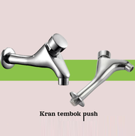 Kran Tembok Push Tekan Panjang TM10- Keran Wudhu Pencet Otomatis