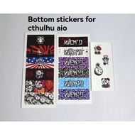 Stickers for billet box bottom and void panda wick'd decoration stickers pack for bb dotaio cthulhu aio pulse mini aio