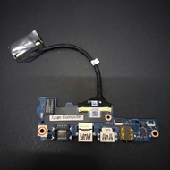 Dell Latitude 3410 Laptop IO Board Panel USB Audio LAN CardReader, p/n 0Y67KR