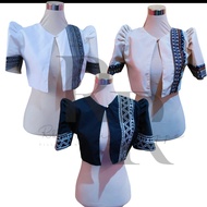 Modern Filipiniana Ethnic Bolero/Modern Bolero with ethnic Fabric