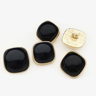 5Pcs 16mm Diagonal Pearl Metal Buttons For Clothing Decorative Settings Suit Sweater Diy Crafts Supp