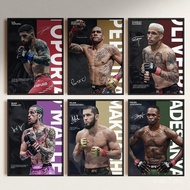 Famous Boxing Legends Fighting Poster UFC Inspirational ILIA TOPURIA Canvas Print Painting Wall Deco