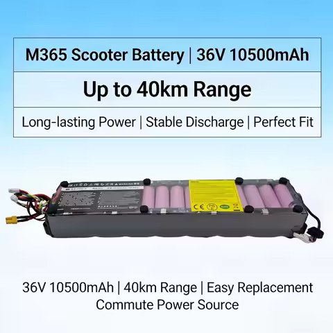 Unleash the full potential of M365 Pro, with 36V high voltage output, 10500mAh battery support, and 