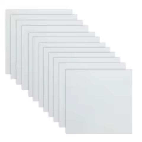 Sale 12 Sheets 10mil Mylar Sheet 12 X 12 Inch Milky Translucent PET Blank Stencil Making Sheet (10mi