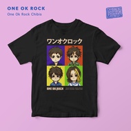 Tshirt / Kaos One OK Rock - Chibis, Asia Tour 2023 DTG