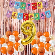 40pcs BTS Balloons Party Decorations Orange Theme 32 Inch Number BT 21 Latex Balloon Party Decoratio