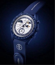 收 Snoopy Swatch Earth phase omega 藍色