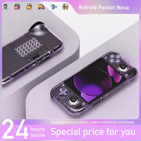 Pre-sale Retroid Pocket Nova Retro Handheld Game Console 4.5” 120Hz Amoled Snapdragon 8 Gen2 Ps2 Emu