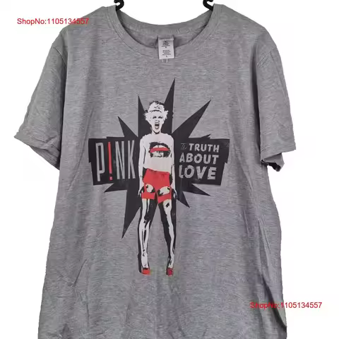 P nk The Truth About Love Tour 2013 T Shirt Size Large Music Pop Pink vintage Washed graphic homme U