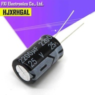 13*21Mm 10Pcs 25V2200uf 25V 2200Uf 13*21 Electrolytic Capacitor New 13*21Mm 13*21