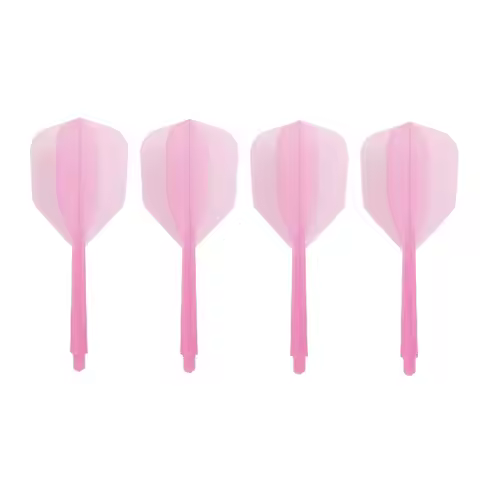 4Pcs Dart Flights Tail Wings Transparent Fine Thread Small Pink Plastic for Indoor Outdoor Sports Su