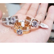 Big titanium solitaire Ring