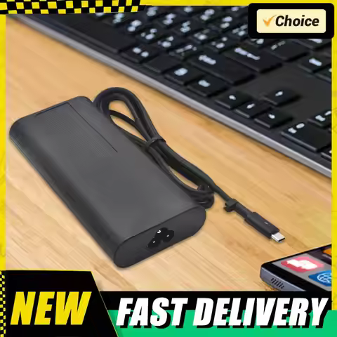 130W USB-C Type C Laptop Adapter 20V 6.5A AC Laptop Adapter for Dell XPS 15 9500 9510 9520 for Dell 