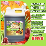 🔥BOKASHI EM1🔥 10Litre Baja Bokashi Organik Cecair/SEMBURAN PERTUMBUHAN/ Organic Liquid Fertilizer EM