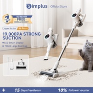 Simplus Vacuum Cleaner | 19,000Pa Suction Power | 700ml Dust Cup | LED Smart Display | Hyper Suction