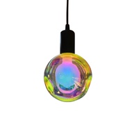 QT-lighting High Quality 2-Layer Round Rainbow Color Led Bulb E27 E27 Led Bulb Led Bulb Led Light Bu