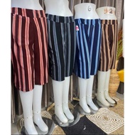 CELANA KULOT PENDEK 7/8 SUPERJUMBO MOTIP SALUR BESAR BIGSIZE BAHAN ELASTIS CELANA SANTAI CELANA HARI