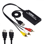 HDMI to RCA, HDMI to RCA Converter Cable, 1080P HDMI Converter to AV 3RCA CVBs Composite Video Audio