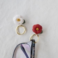 眼鏡架 / 胸針/　紅椿 或 白椿