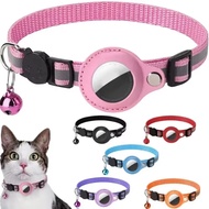 Anti-Lost Cat Collar with Airtag GPS Protective Case - Bell & Reflective Kitten Necklace Accessory