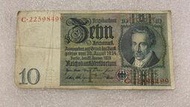 德國1929年10馬克舊紙幣11147