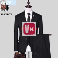 【VIKI品質保證】PlayBoy西裝 成套西裝 商務西裝 休閒西裝 西裝外套 伴郎 新郎 面試 西裝外套 送領帶