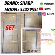 [SHARP-SJ429SSL] REFRIGERATOR DOOR GASKET/GETAH PINTU PETI SEJUK/冰箱门密封条门胶条