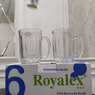 2 Sizes Royalex FM360 & FM300 Mug Set of 6 Pcs | Tempered Glass Mug | Jadoel's Glass