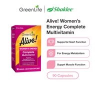[Exp Oct 2026] GreenLife Alive! Women's Energy Complete Multivitamin 90 Capsules (High Potency B Vit
