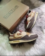 【🔥Travis Scott 倒鉤】cact.us CORP x Nike Air Max 1 “Baroque Brown”巴洛克棕 Travis Scott 倒鉤 男女同款