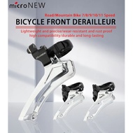 MicroNew Bicycle Front Derailleur 3x7/8/9/10/11 Speed FD 3 Speed Compatible 11s 10s 9s 8s 7s Basikal