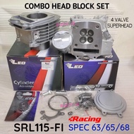 SRL115FI SRL115 FI (LEO) Combo Set Spec Head Block 4 Valve LC135 Superhead Set (63mm 65mm 68mm)