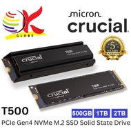 CRUCIAL INT SSD T500 PCIE GEN4 NVME M.2 2280 INTERNAL SOLID STATE DRIVE (WITH / WITHOUT HEATSINK)- 5