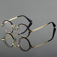 Round Sven Anti-Blue Glasses Business Office Non-degree Flat Glasses